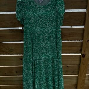 New.  Never worn.  I have washed.  Bright green.  Perfect for spring or summer.